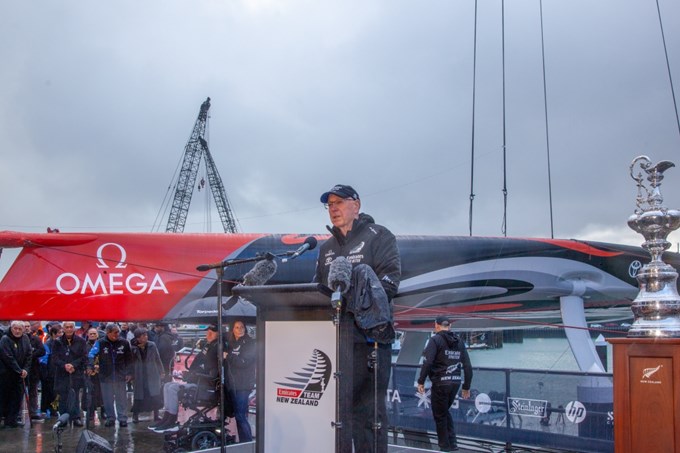 Emirates Team New Zealand launch their first AC75 (1)