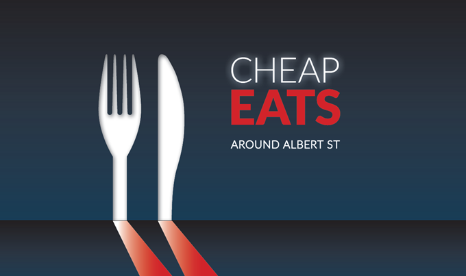 Cheap eats around Albert Street