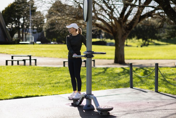Exercise In Spring Story Park Gym