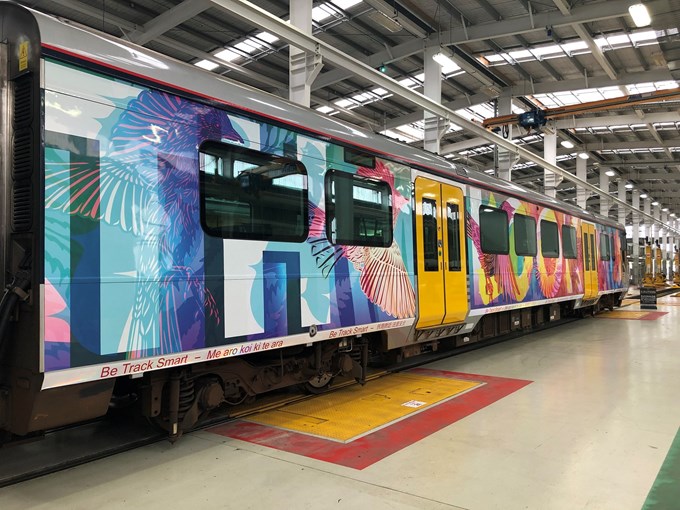 Auckland train gets a new look