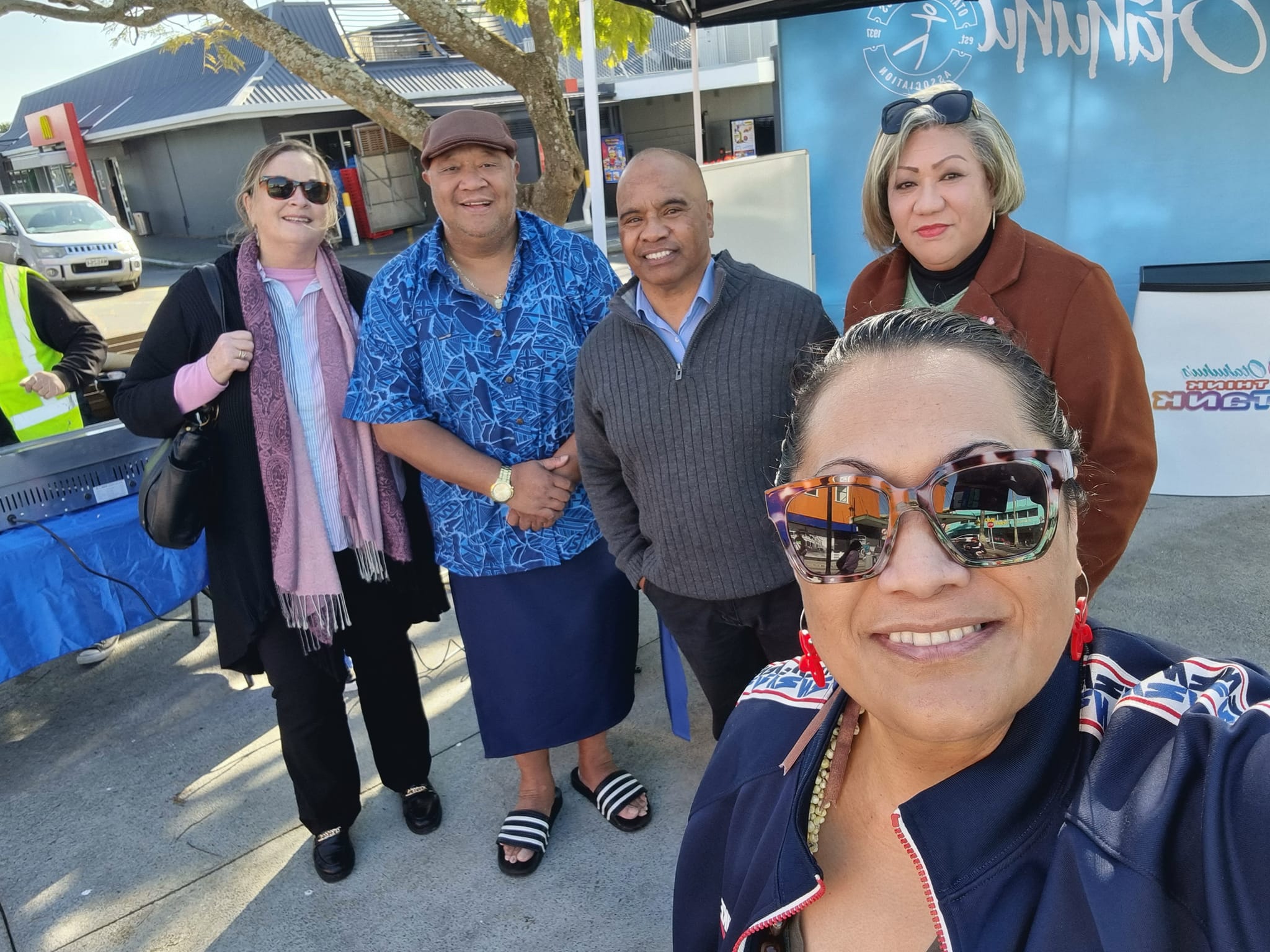 fficial opening of Criterion Square attended by (L-R): board members Christine O’brien, Papaliitele Lafulafu Peo, Togiatolu Walter Togiamua, Makalita Kolo and Manukau Ward Councillor Lotu Fuli.