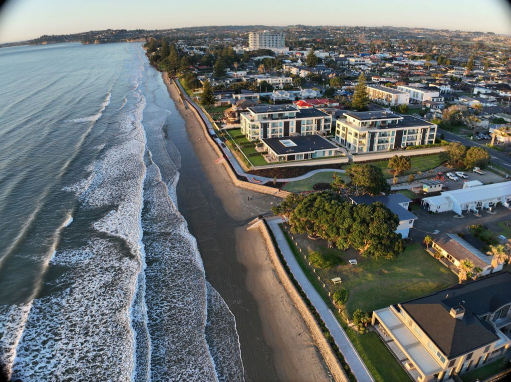 Orewa Sea Wall Aerial 1360 Auckland Council