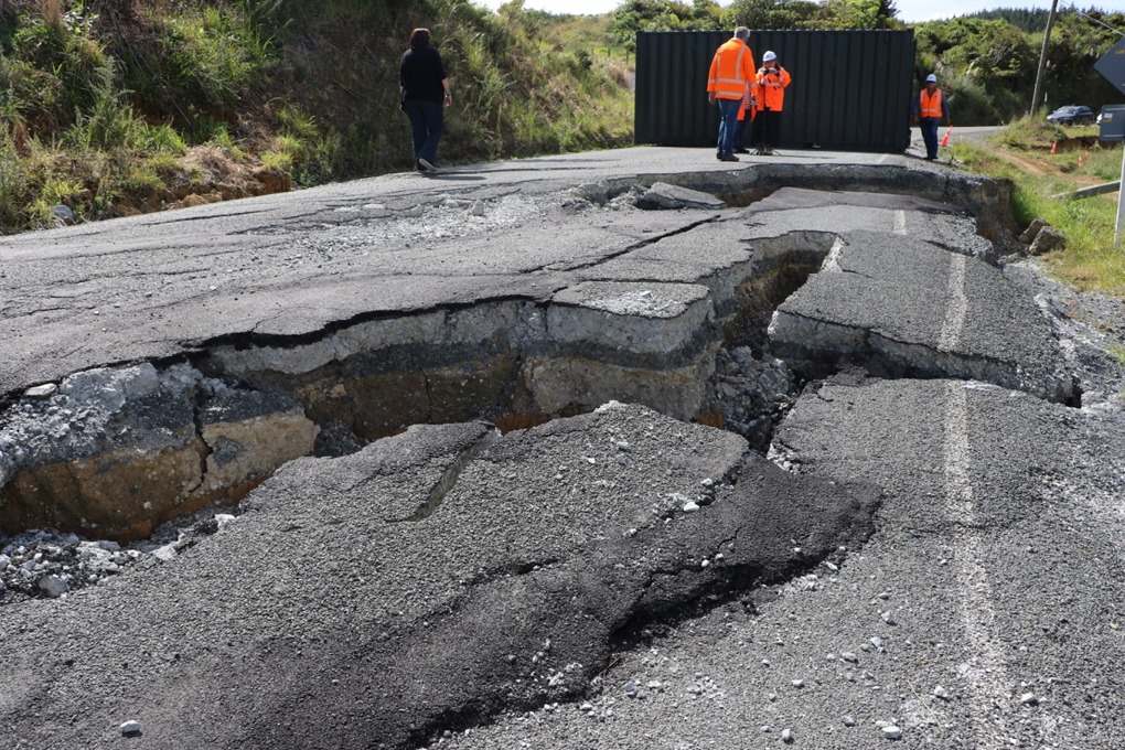 Ahuroa Rd slip damage