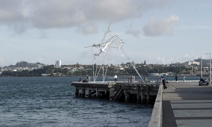 Albatross sculpture soars again