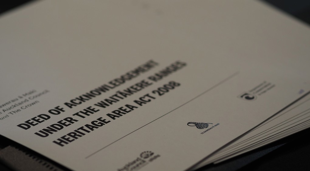 Wāitakere Signing Agreement Image 3