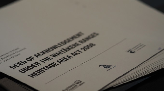 Wāitakere Signing Agreement Image 3