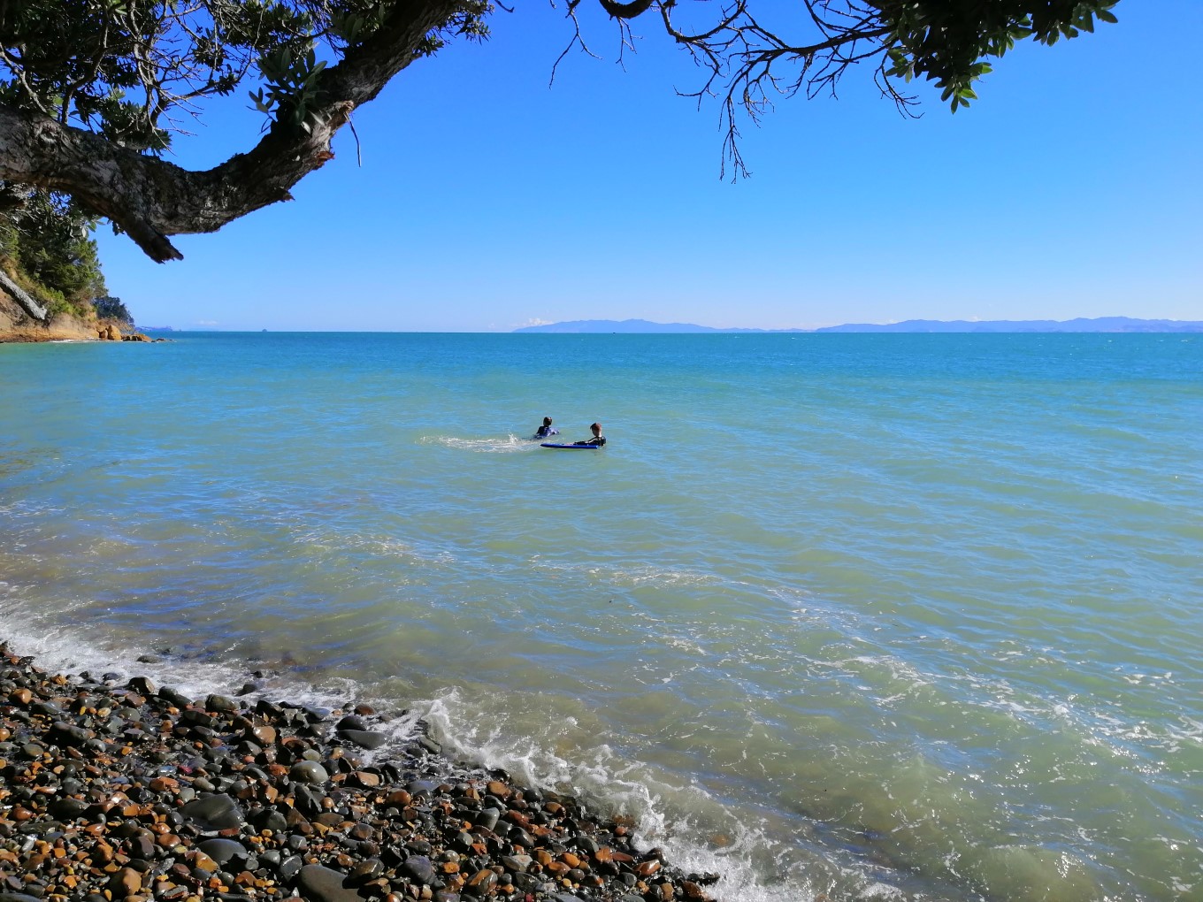 The Beachfront Campground at Tāpapakanga Regional Park overlooks the Firth of Thames.