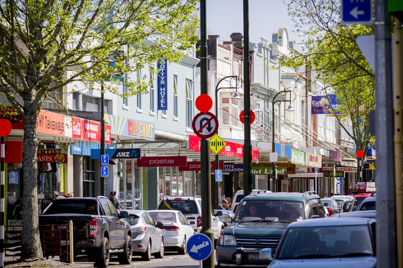 Local shops placed around the Onehunga main strip. 