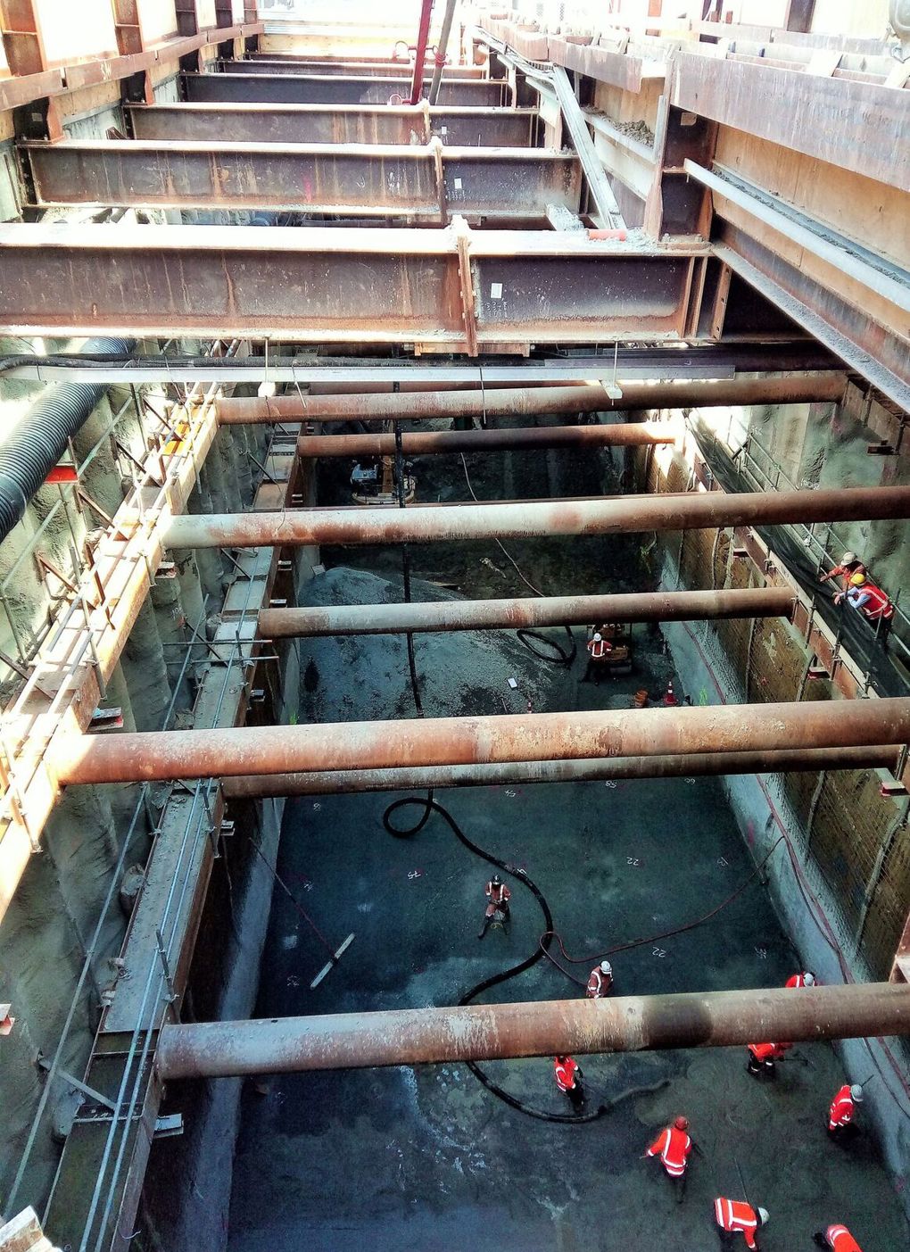 First concrete poured for CRL tunnel box