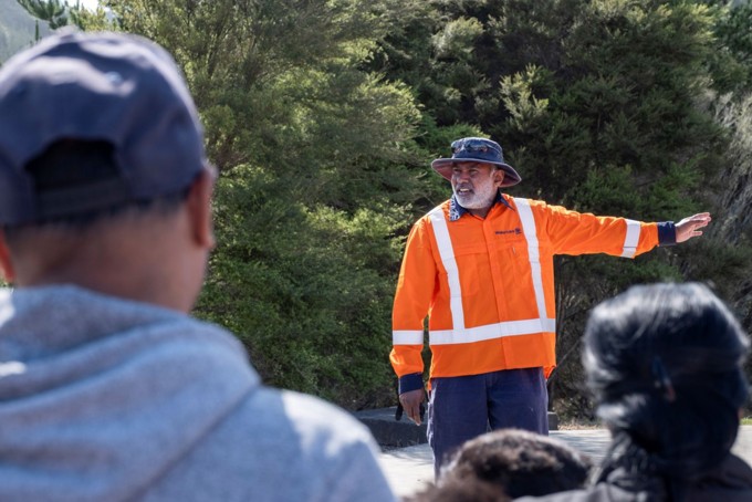 Watercare Process Technician Lead Sam Malalasekara Explains One Of The Stages Of Treatment At The Beachlands Wastewater Treatment Plant