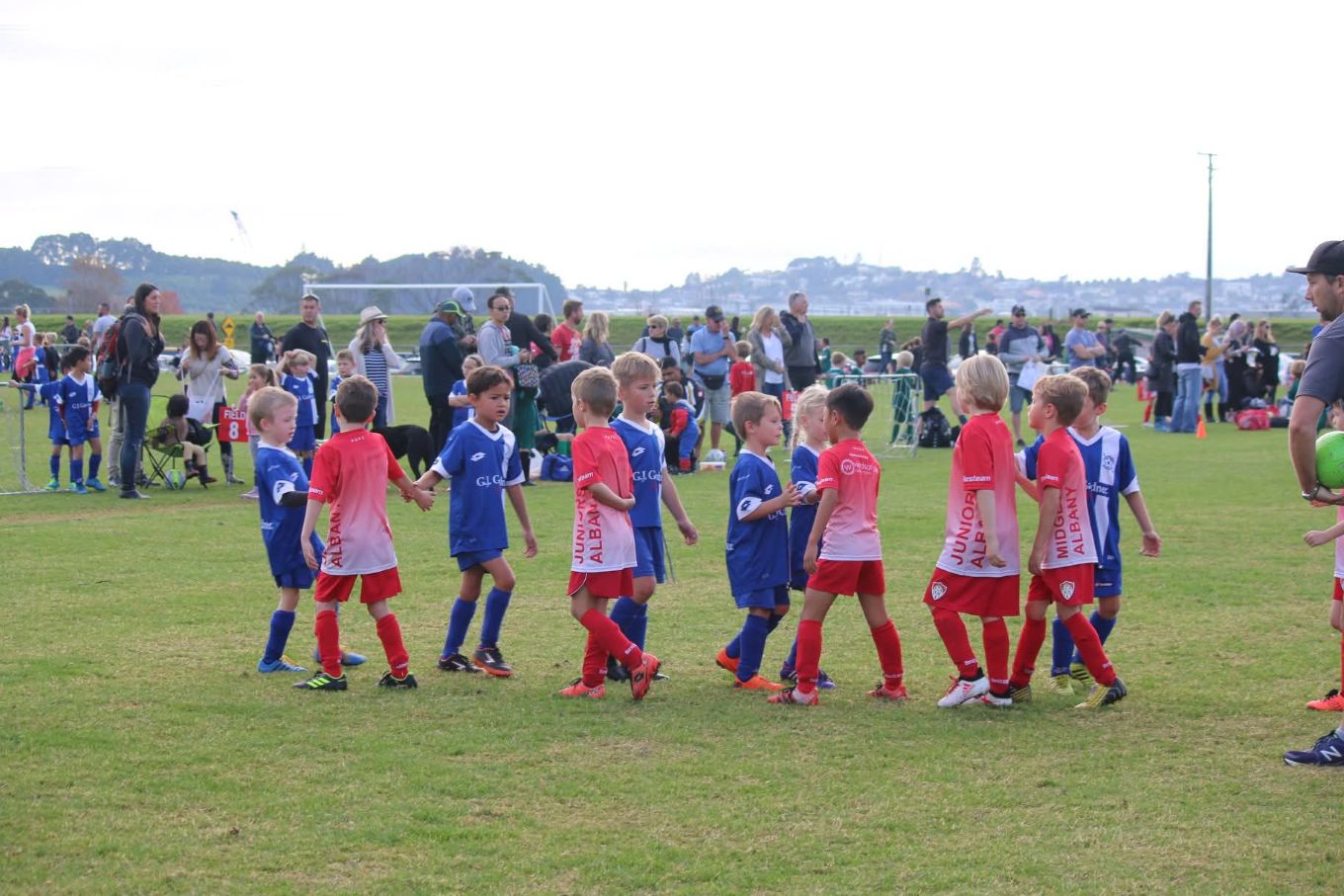 Childhood soccer team.