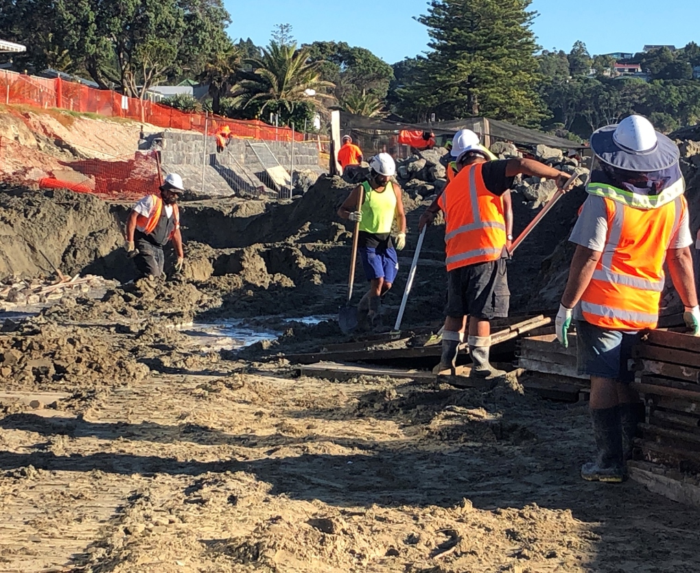 Ōrewa seawall and walkway construction restarts image 1