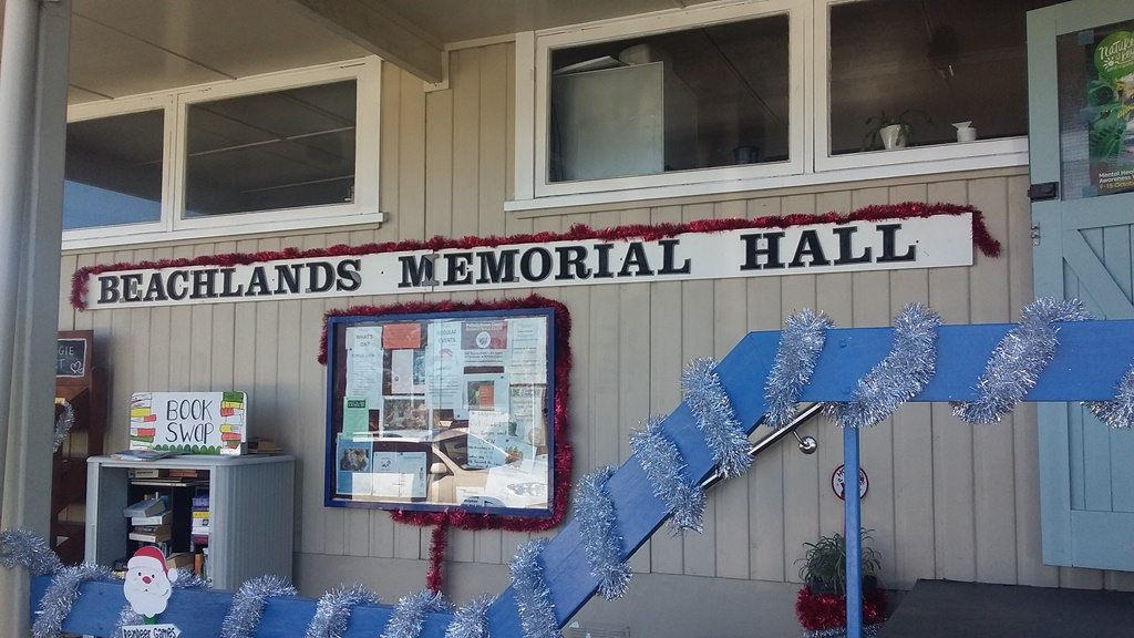 The inside of Beachlands Memorial Hall.