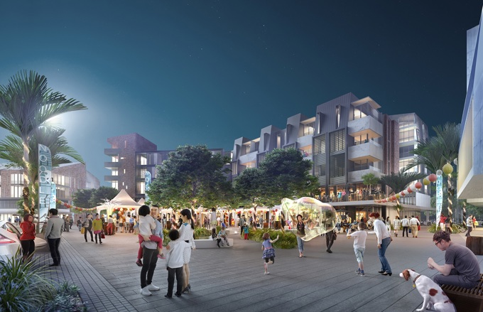 Northcote Town Square Render