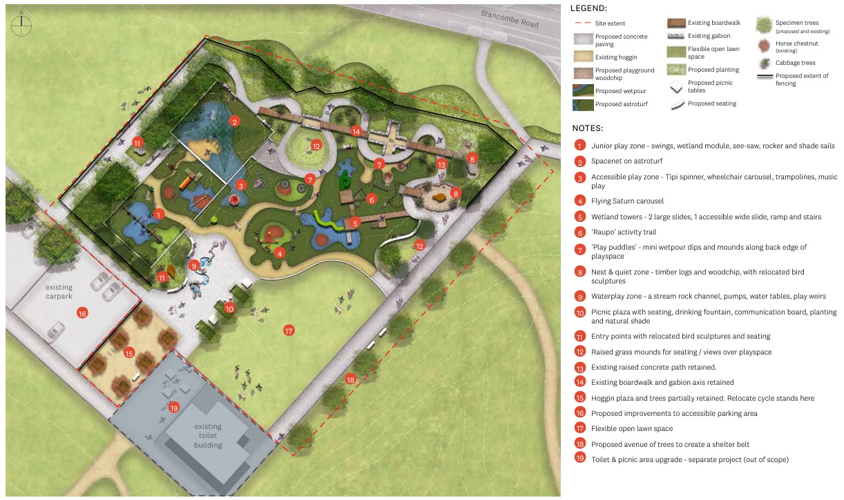 Map of destination playground.