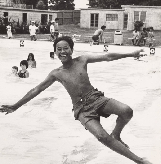 Māori Boy Swimming