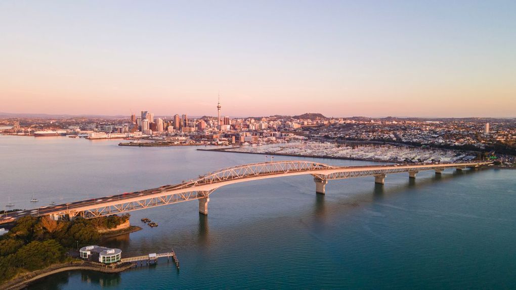 744033 Auckland Cityscape From Northcote At Dusk Web Optimised 1280Px Jpg Or Png Or Webp