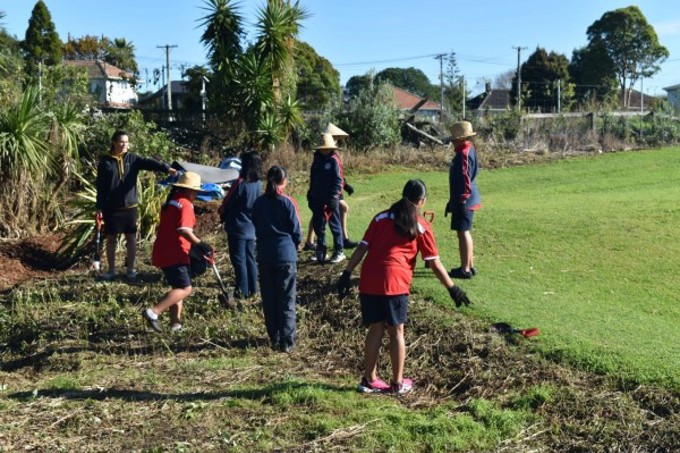 Kids Doing Community Garden