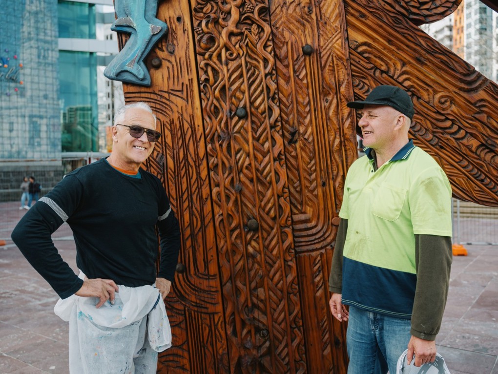 Moana Nepia and Michael Nepia supporting restoration of Waharoa