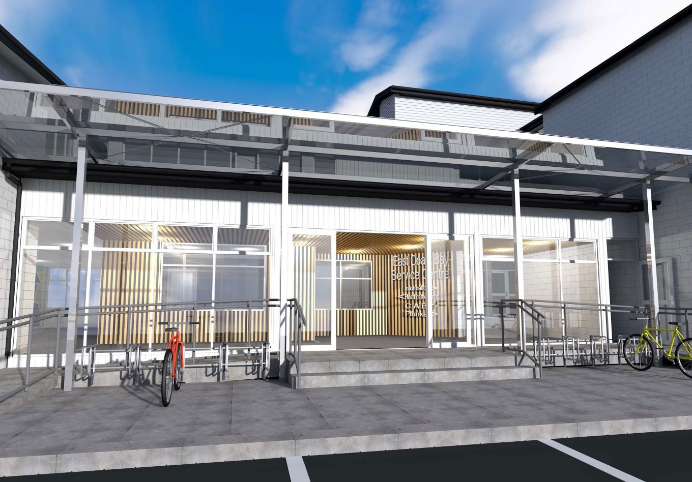A concept image of a local community hub. 