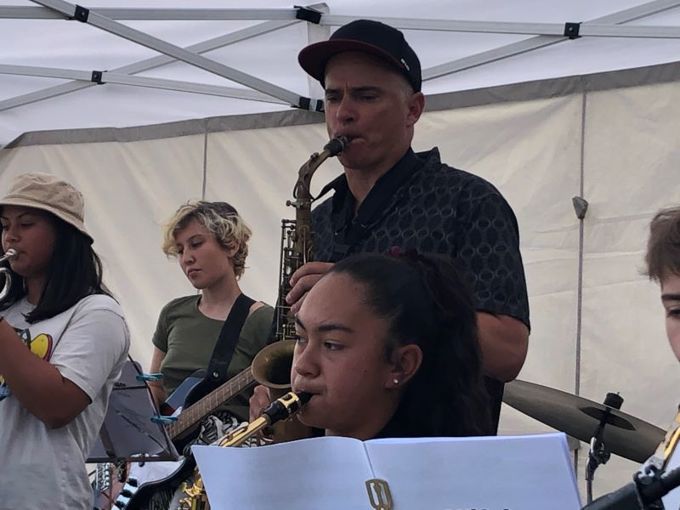 Board chair takes to the stage for Jazz at Nathan Homestead