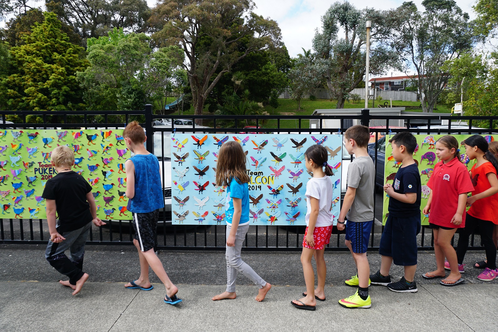Collaborative Mural at Windy Ridge Primary School. Photography: Paris Kirby