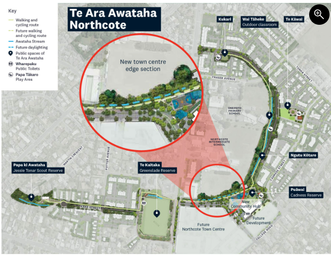 A map of a local neighbourhood.