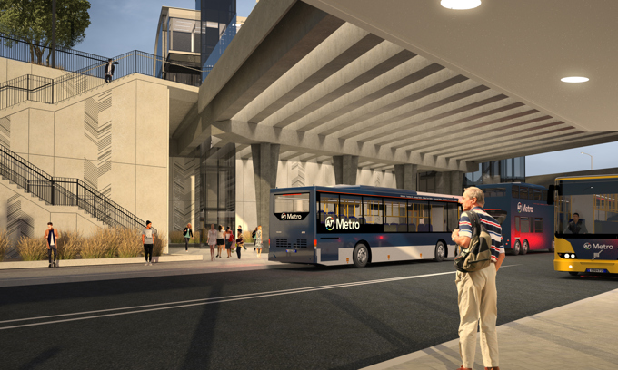 Rosedale Busway Station (2)