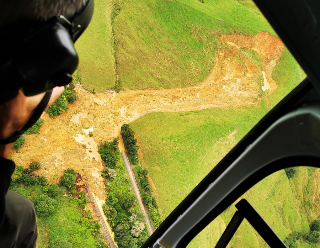 Landslide From Chopper