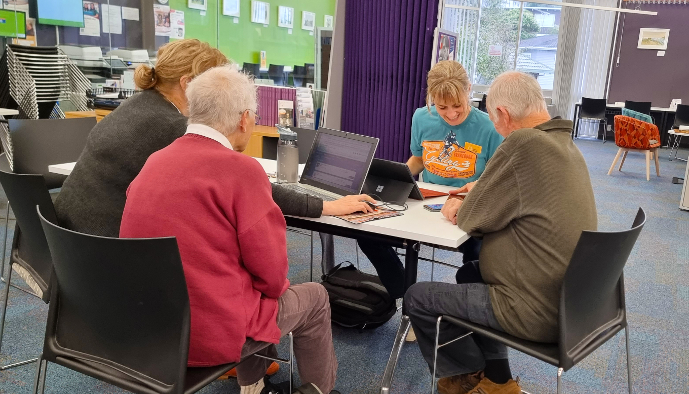 The Digital Seniors hub at Glenfield Library