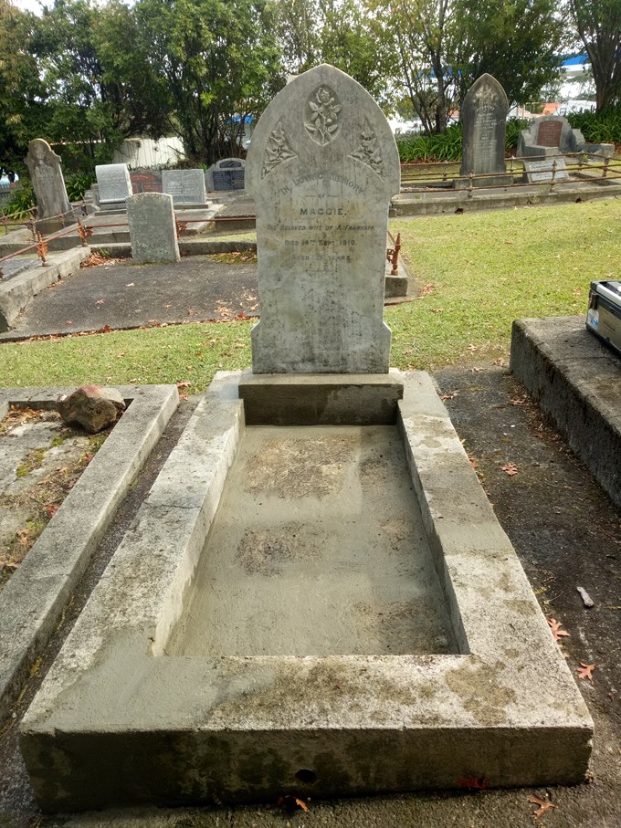 Maggie Franklin Headstone Restored