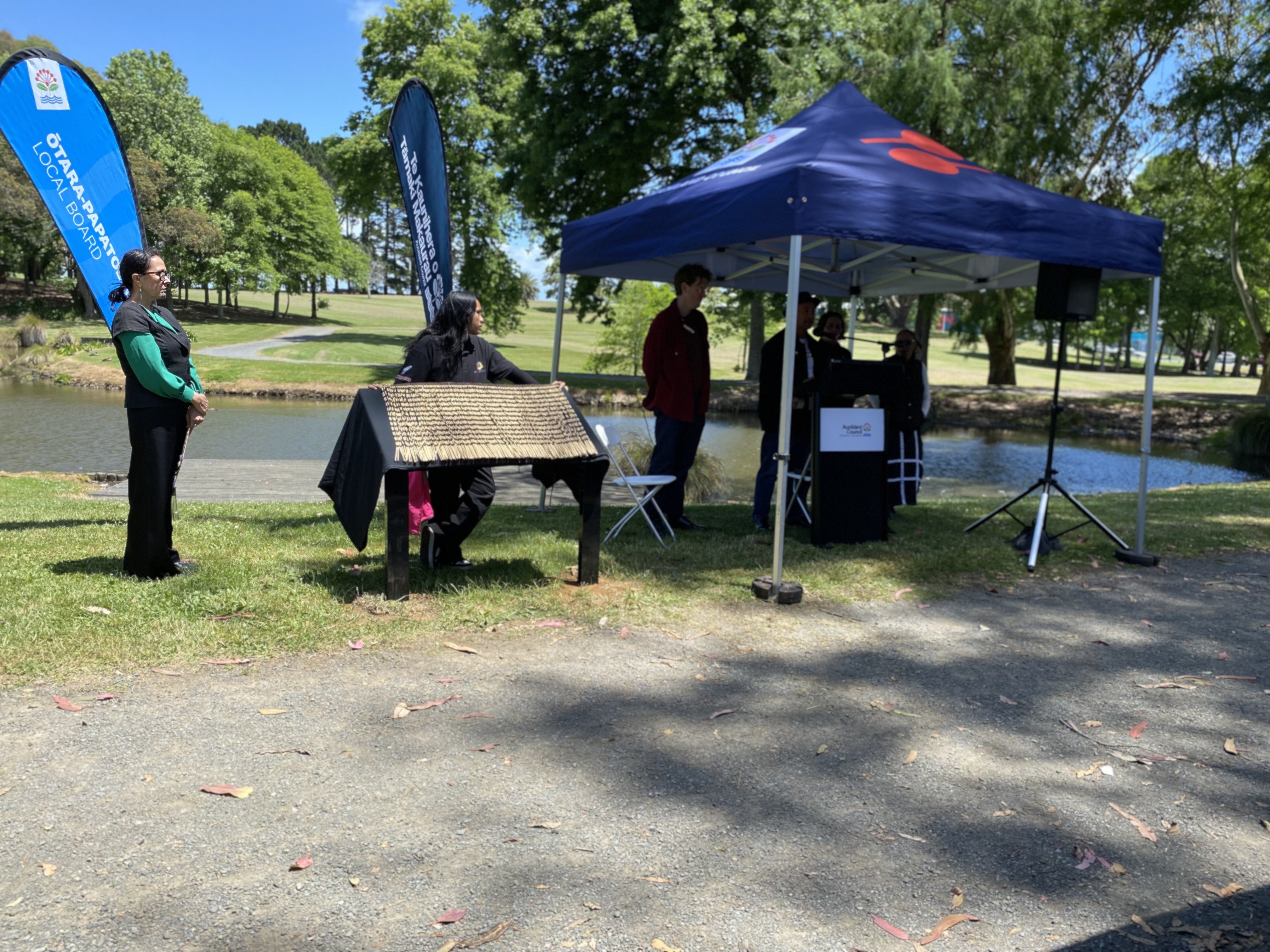 Whakarewatanga ceremony led by Mana Whenua.