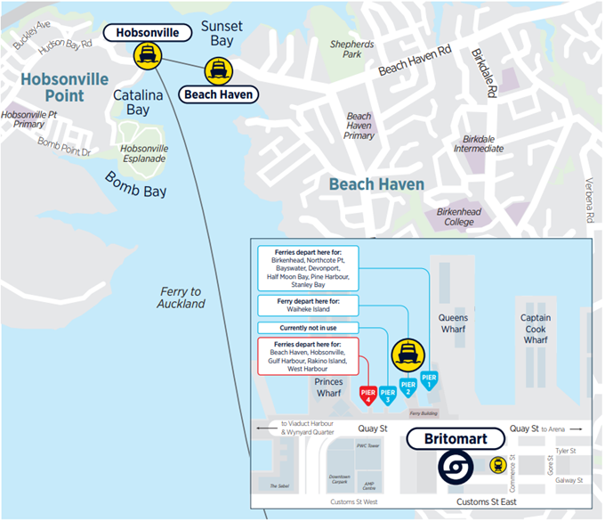 Changes to Hobsonville Point ferry timetable