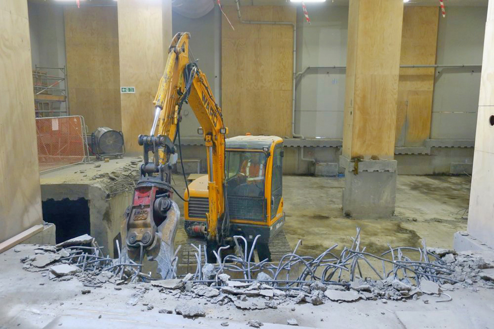 CRL construction inside Britomart Station (1)