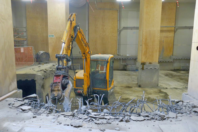 CRL construction inside Britomart Station (1)
