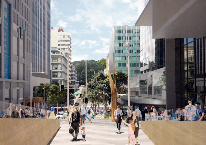 Proposed Victoria Street Linear Park – view towards Albert Park. Credit - Jasmax.jpg