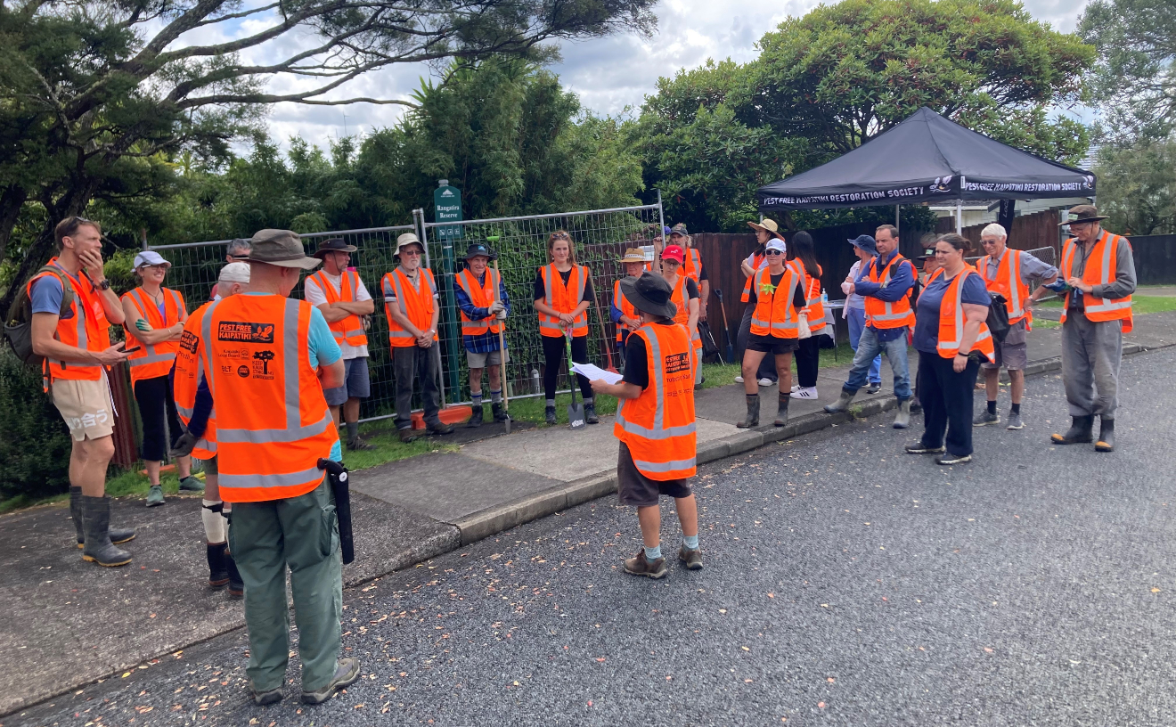 The Kaipātiki Reserves Task Force (including Local Board member Adrian Tyler) meeting on 25 February