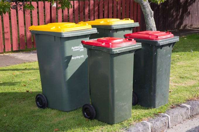Kerbside Recycling And Refuse Bins