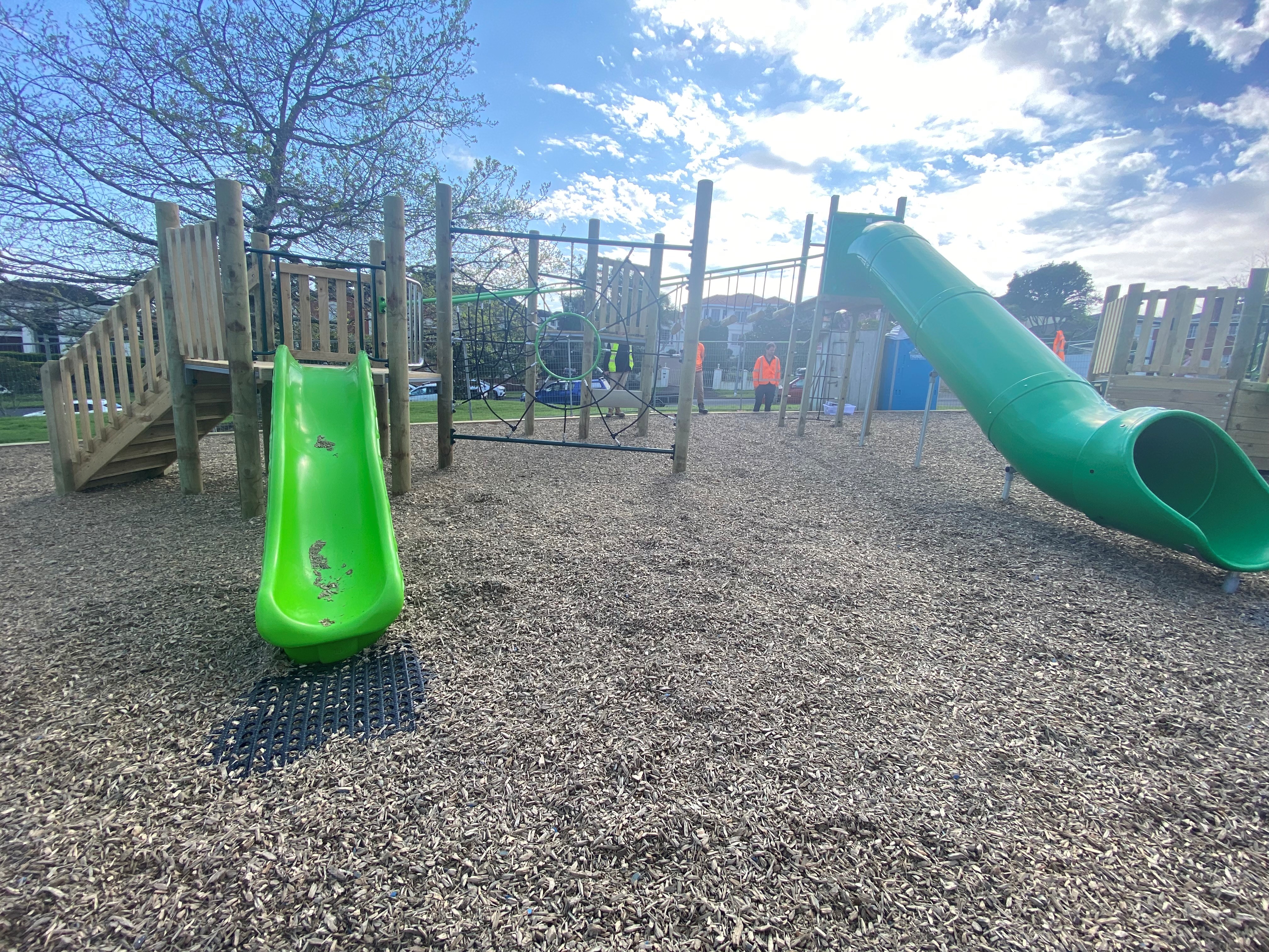 New and improved Santa Cruz playground, Flatbush.