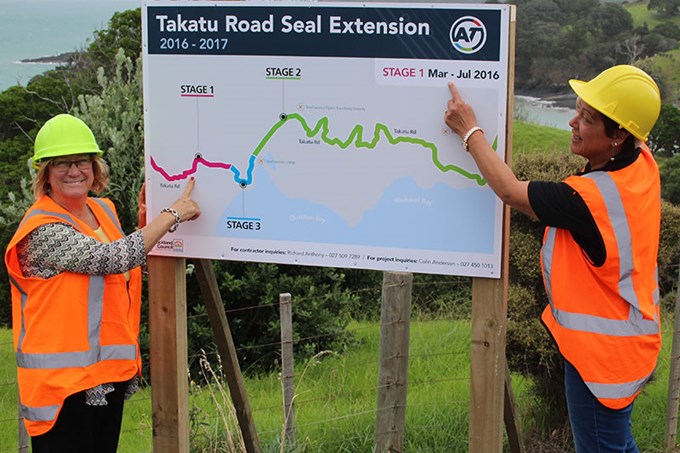 Takatu Road sealing begins2