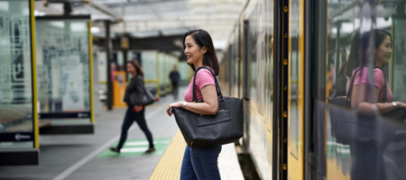 Person Exiting Train AT Supplied