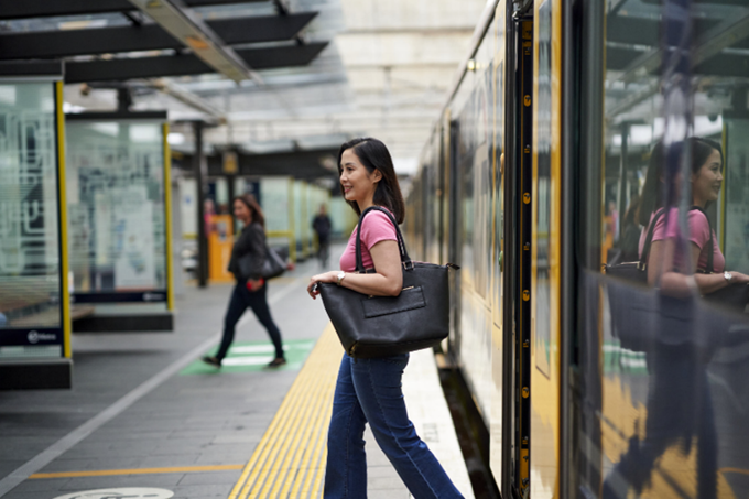 Person Exiting Train AT Supplied