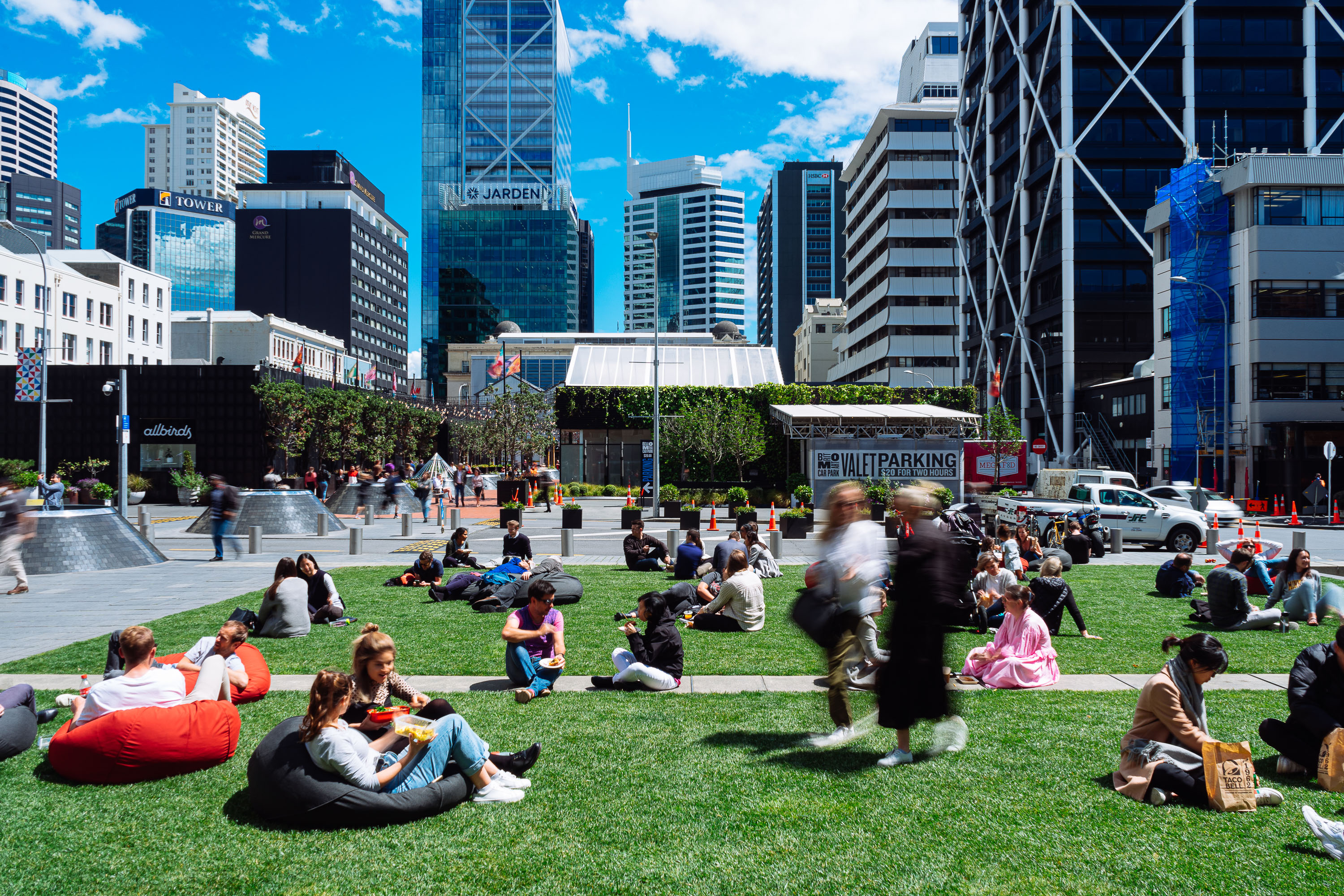 The Lawn In Takutai Square, Britomart, Photo By Joe Hockley