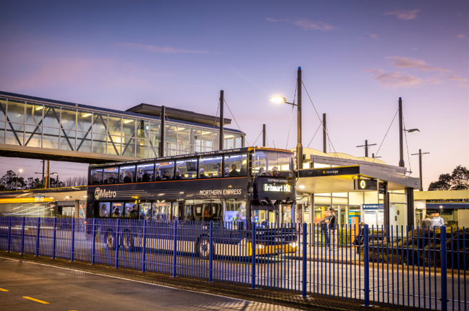 Bus Station At Night AT Supplied