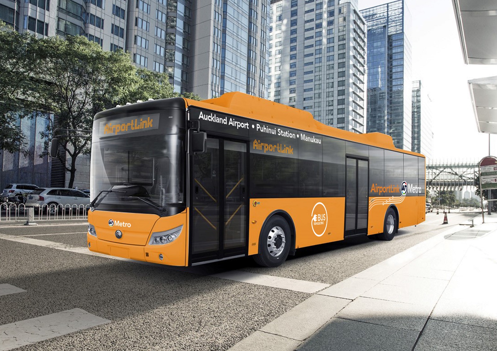 AirportLink Jumpstarts With Electric Buses OurAuckland   Airportlinkrender Final 