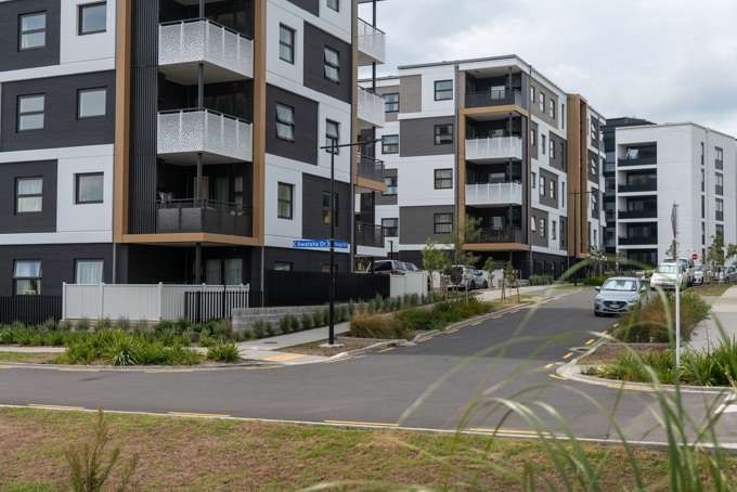 Northcote new housing on suburban street