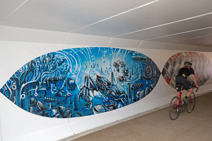 Cycleway murals celebrate natural heritage2