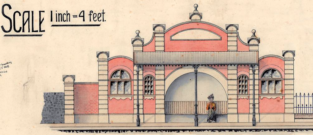 Symonds Street heritage toilets archive drawing