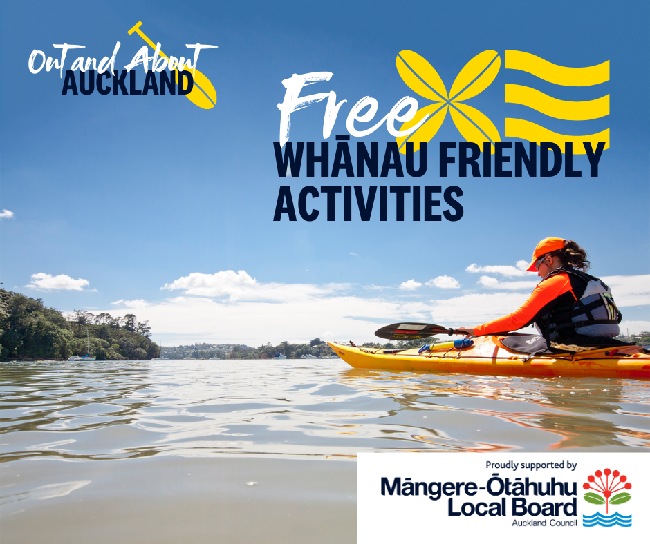 Person kayaking across the water in Auckland Council ad.