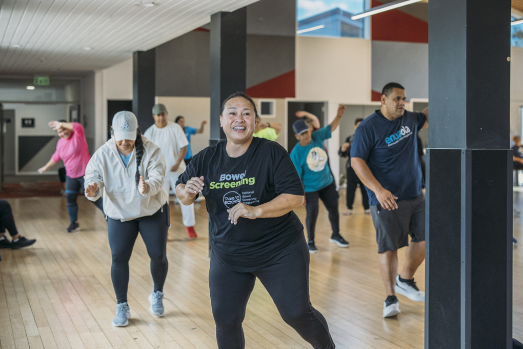 Locals Enjoying Zumba At Te Pae O Kura
